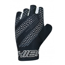 Chiba Bicycle Gloves Ergo (Three-dimensionally shaped, flexible palm) black/white - 1 pair